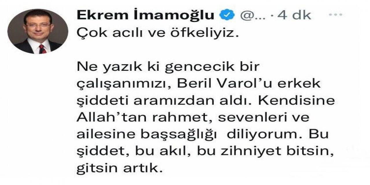 Şişli’de meydana gelen "kasten öldürme ve intihar" olayına ilişkin açıklama