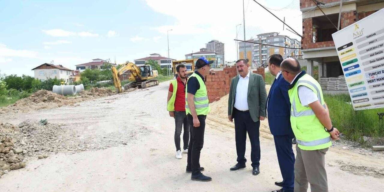 Başkan Vidinlioğlu, altyapı çalışmalarını inceledi