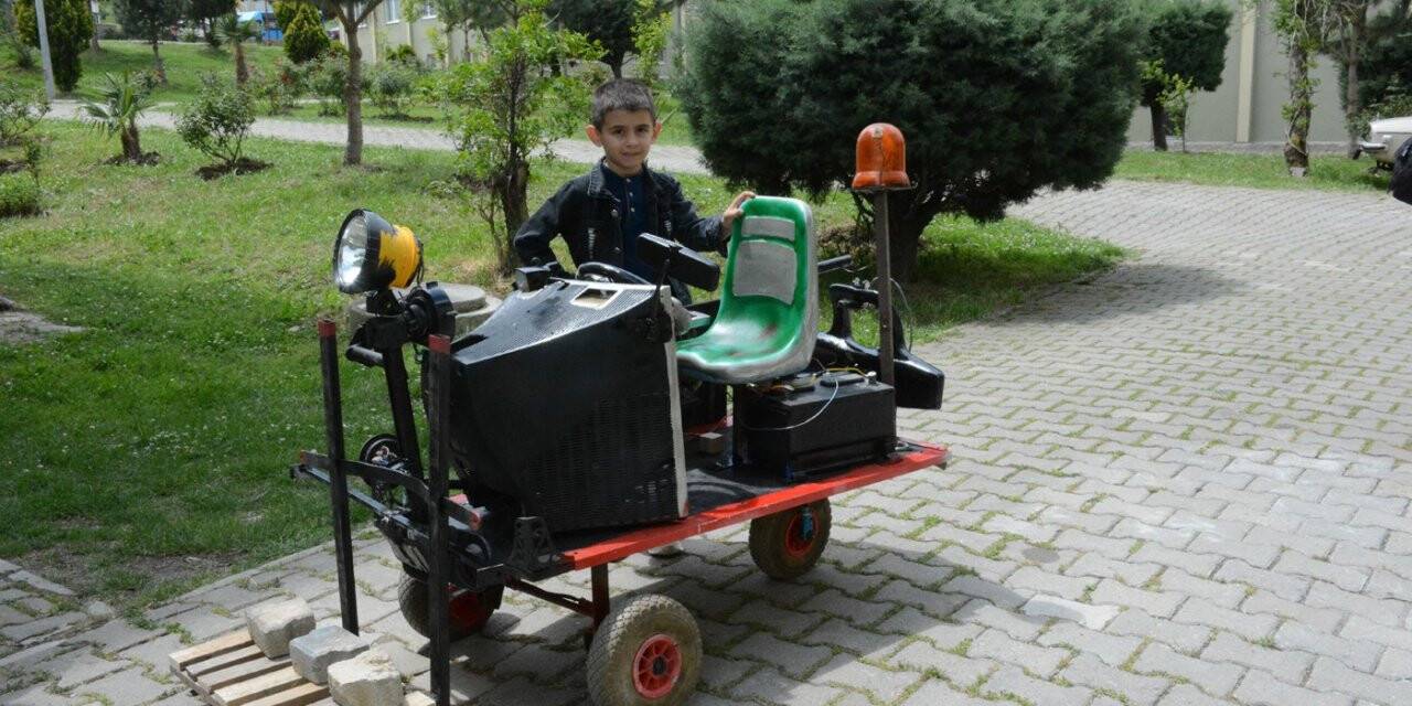 Dededen toruna özel akülü forklift