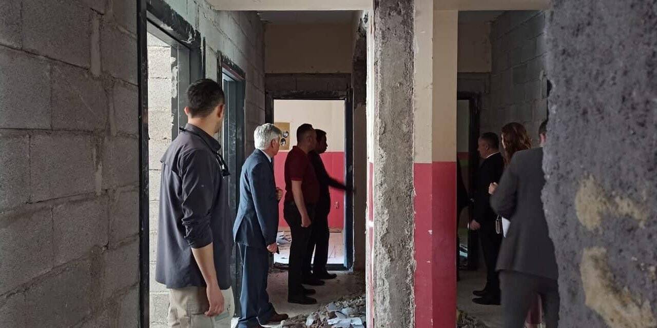 Bakanlık heyeti eğitim yatırımlarını inceledi