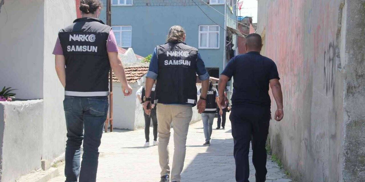 Samsun’da uyuşturucu operasyonu: 7 gözaltı