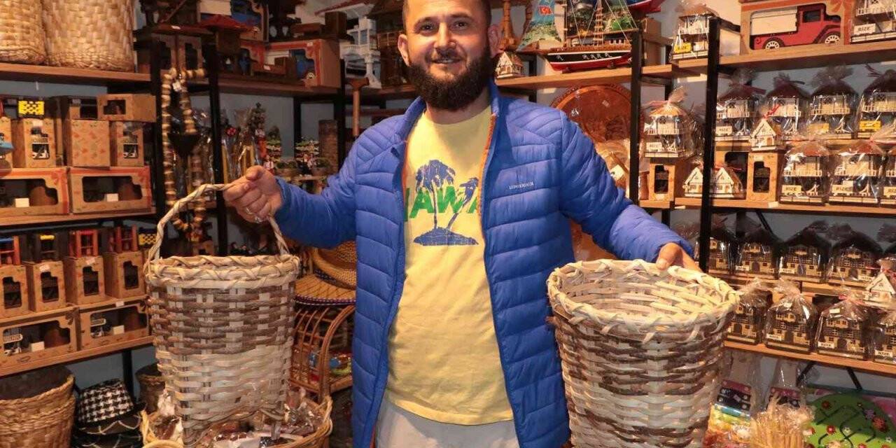 Çay sepetleri artık süs eşyası oldu