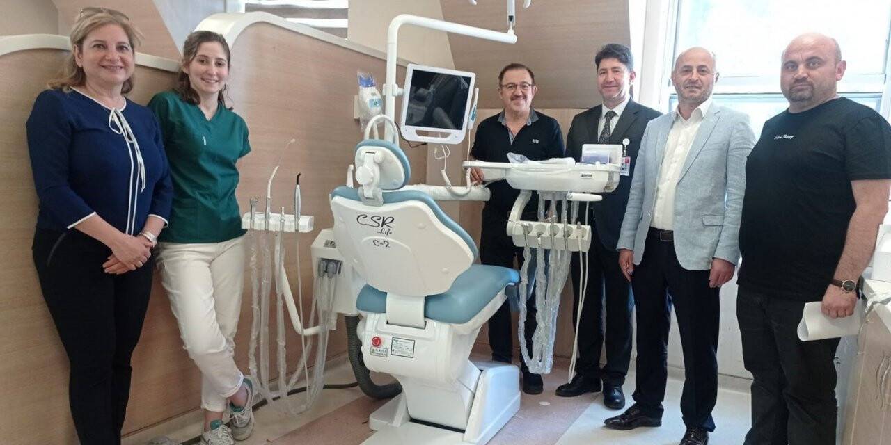 Salihli Ağız ve Diş Sağlığı Merkezine ekipman desteği