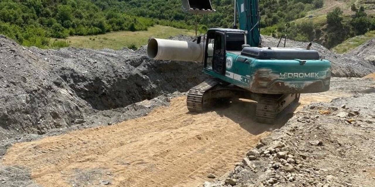 Kızıldamlar Göleti sulama ana hattı onarım çalışmaları tamamlanıyor
