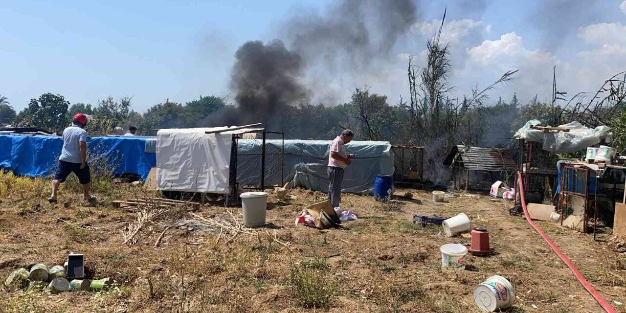 Fethiye’de otluk alanda çıkan yangın korkuttu