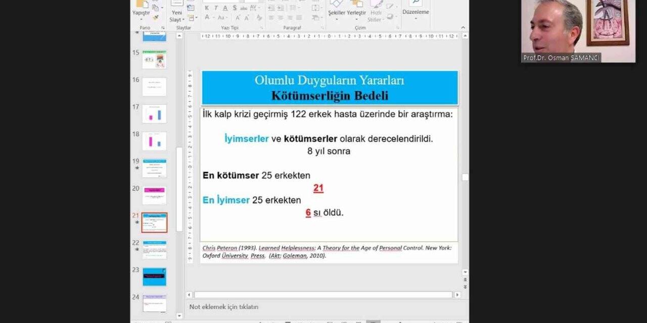 NEVÜ NEVEMM “Duygusal Zeka” konulu webinar düzenledi
