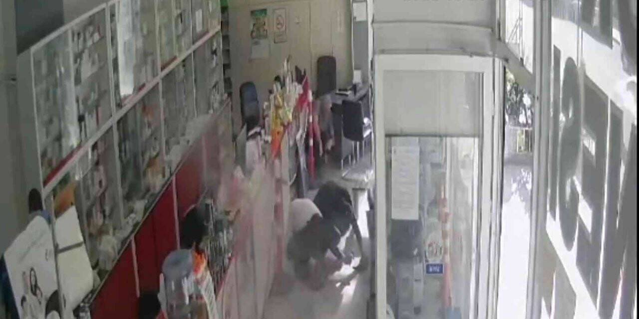Eczaneye silahlı saldırının yeni görüntüleri ortaya çıktı