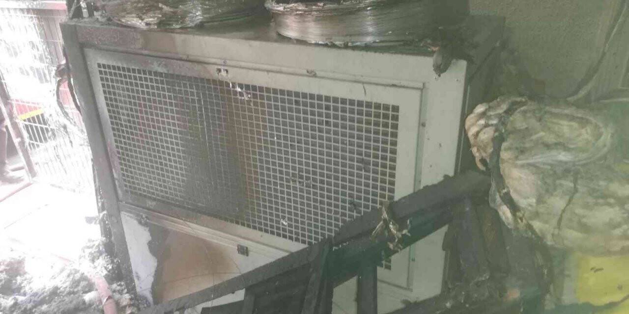 Market deposundaki yangın söndürüldü