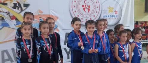 Analig cimnastikte Konya takımı yarı finalde