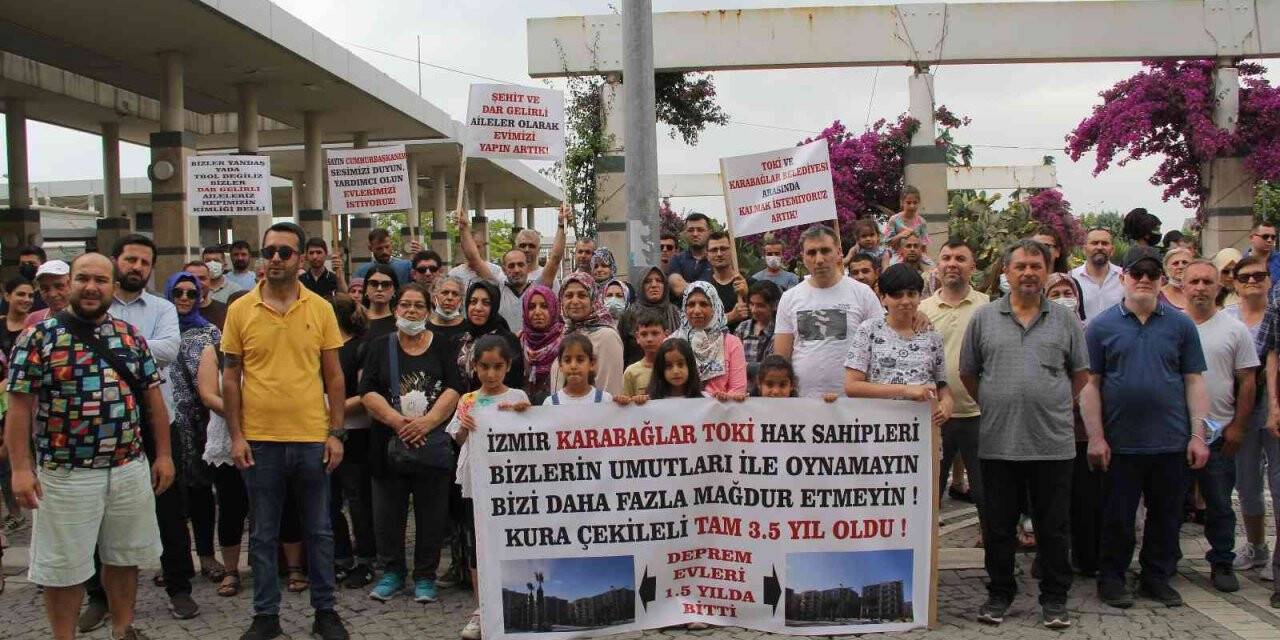 TOKİ’nin konut inşaatı Karabağlar Belediyesi’nin itirazları nedeniyle başlayamadı