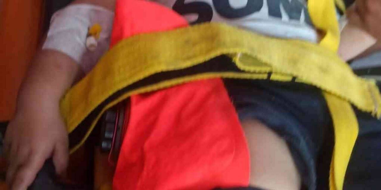 Yüksekten düşen çocuk yaralandı