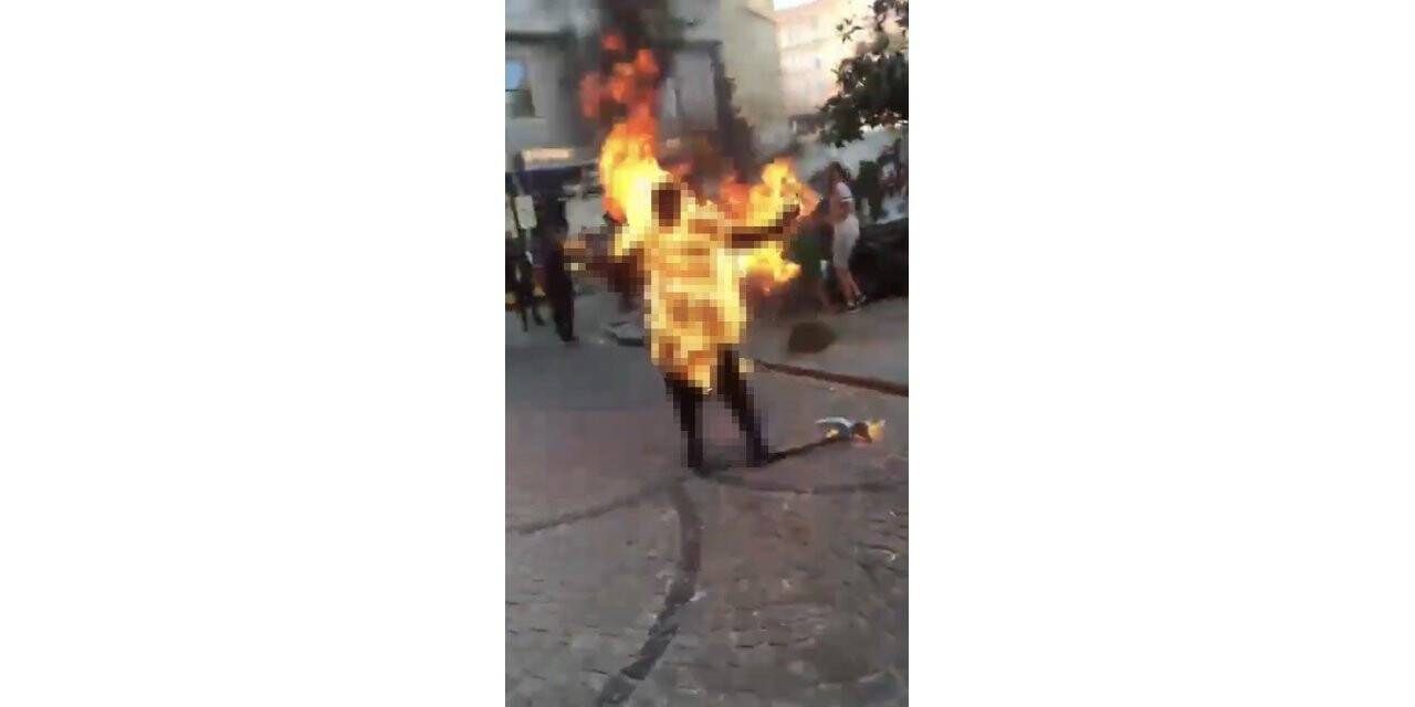 Galata’daki dehşette yeni gelişme: Kendini yakan genç hayatını kaybetti