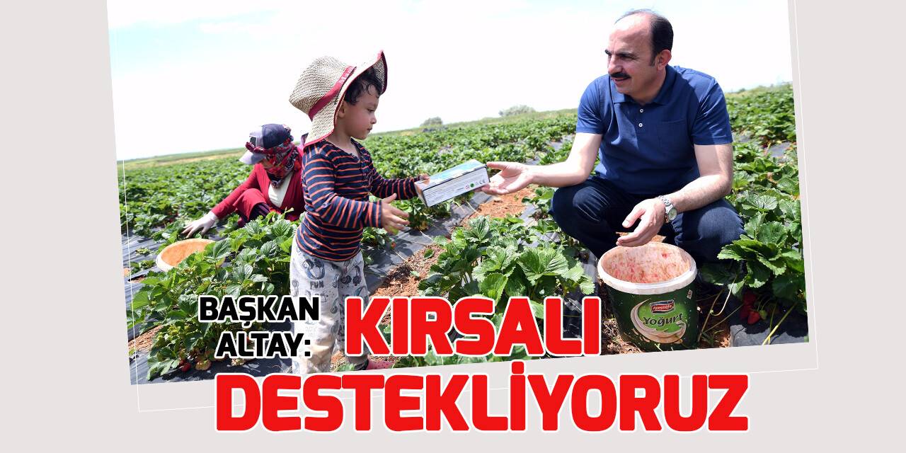 Başkan Altay: “Vatandaşlarımızı alternatif ürünler üretmek konusunda destekliyoruz”