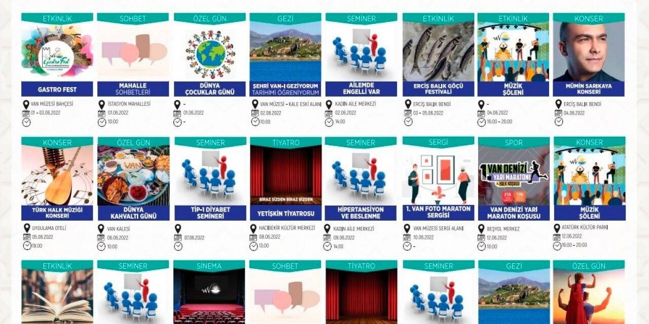 Van’da haziran dolu dolu geçecek