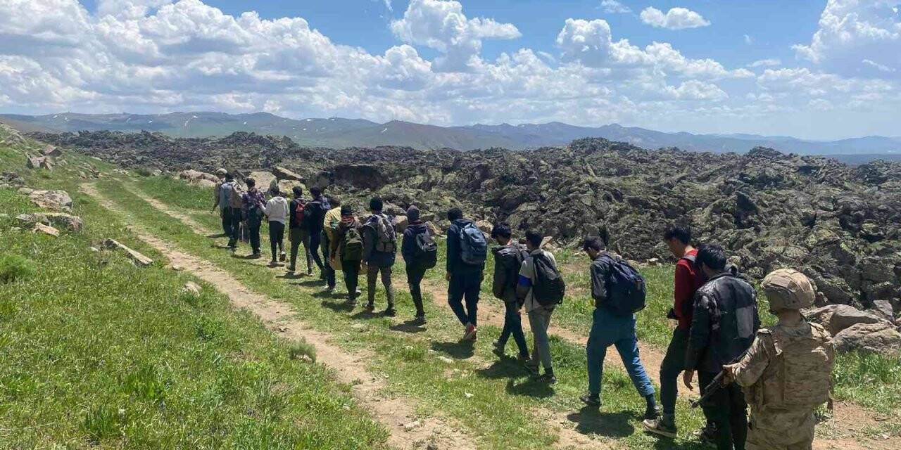 Çaldıran’da 15 düzensiz göçmen yakalandı