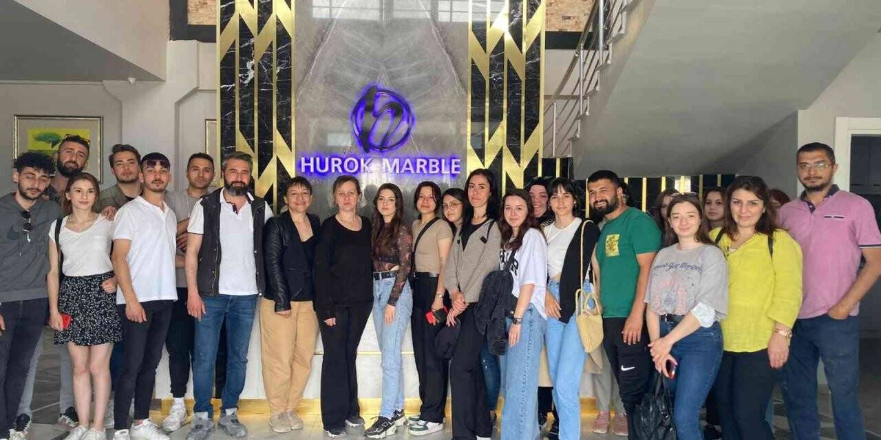 Kütahya Güzel Sanatlar MYO’dan Hürok Mermer’e teknik gezi
