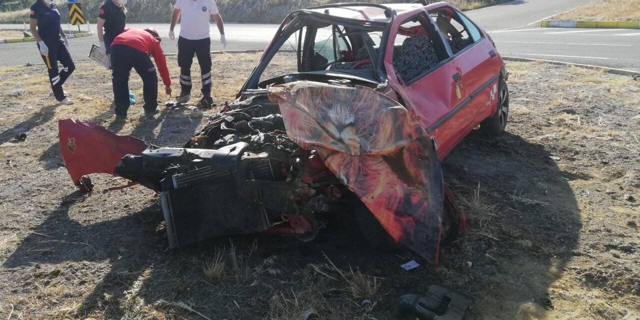 Balıkesir’de trafik kazası bir ölü bir yaralı