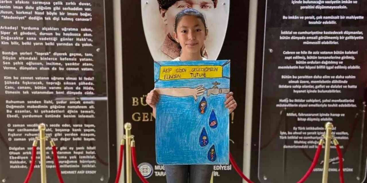 Köyceğizli öğrenci afiş yarışmasında üçüncü oldu