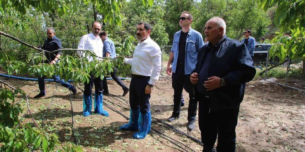 Vali Masatlı’dan sağanak yağış ve dolunun vurduğu 2 köyde inceleme