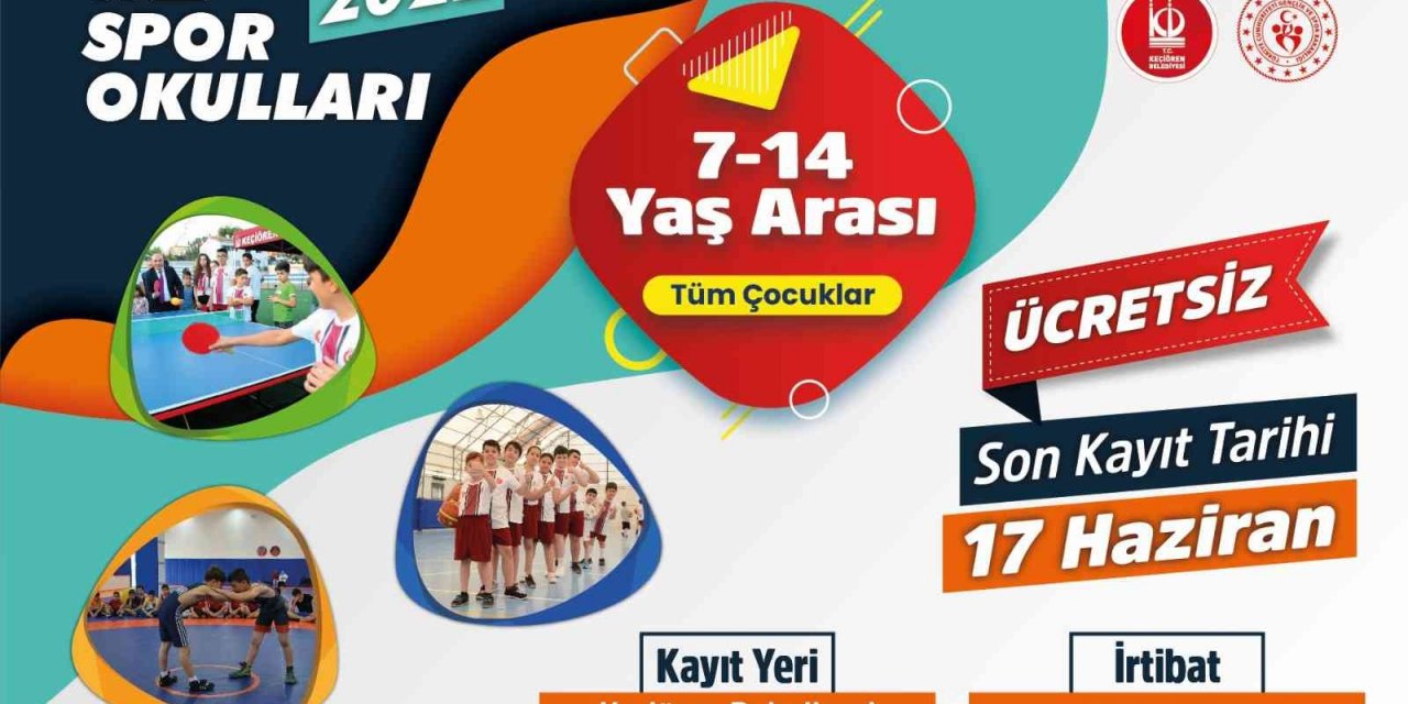 Keçiören’de 2022 yaz spor okulları için kayıtlar başladı