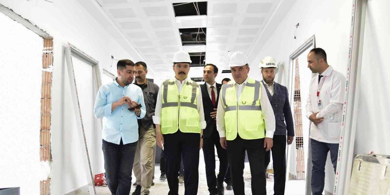 Vali Kızılkaya Bozüyük’teki sağlık yatırımlarını denetledi