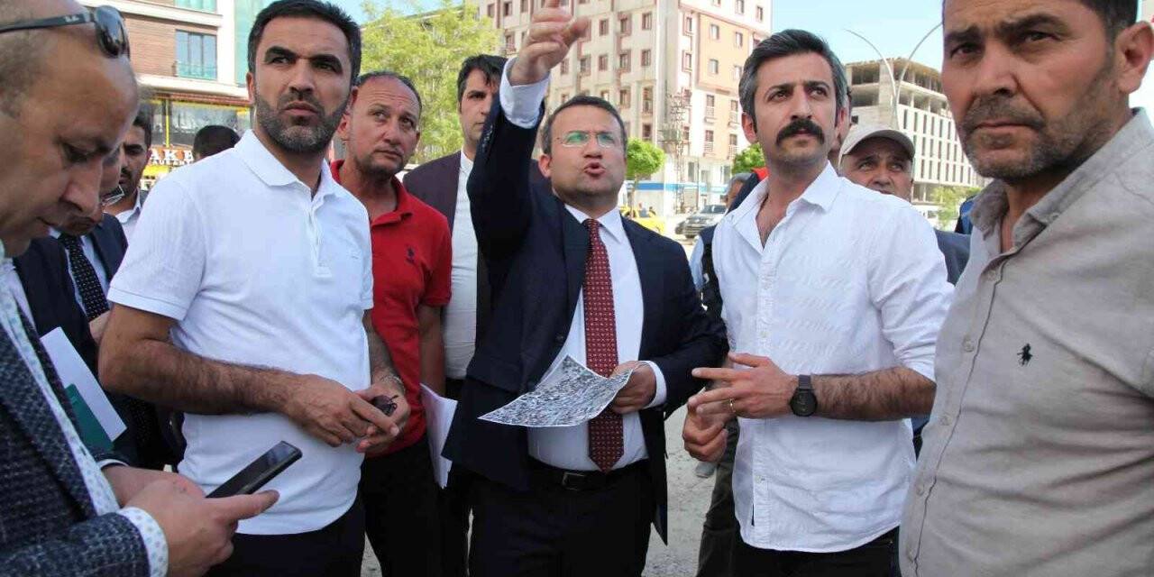 Kaymakam Çimşit çalışmaları yerinde inceledi