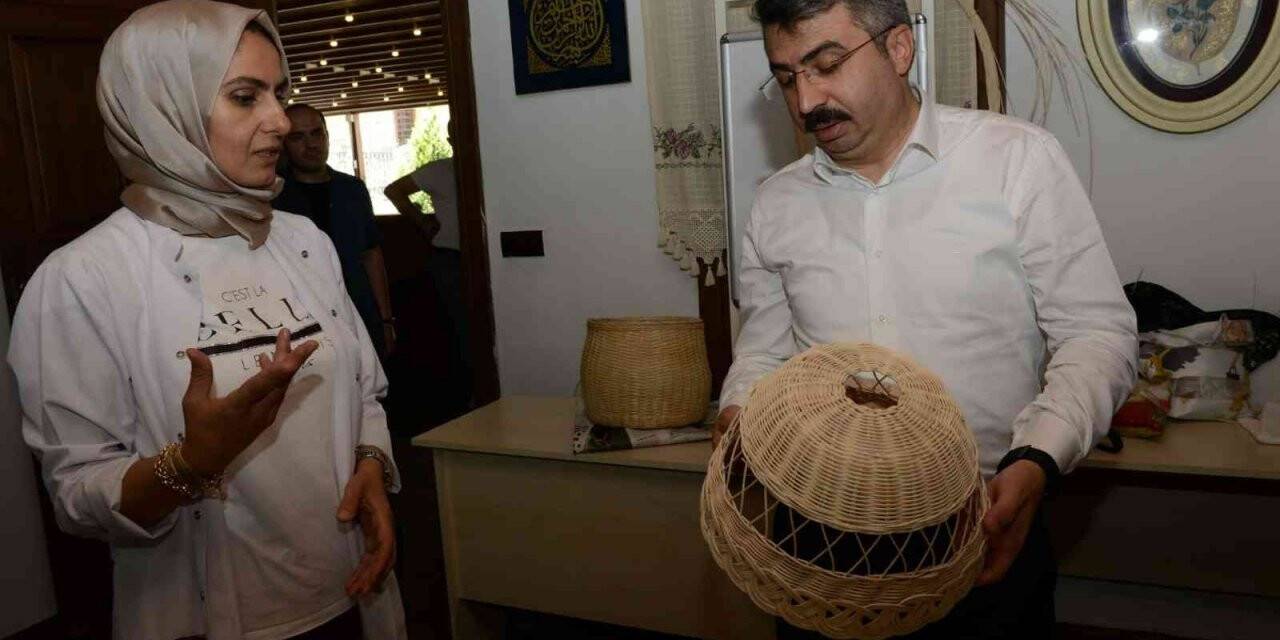 Başkan Yılmaz’dan el sanatlarına destek