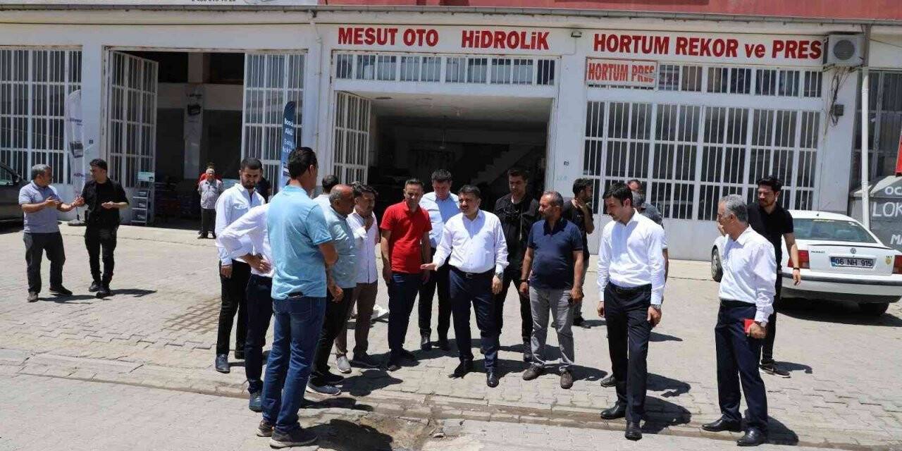 Kaymakam Tunç, Sanayi Sitesi esnafıyla bir araya geldi