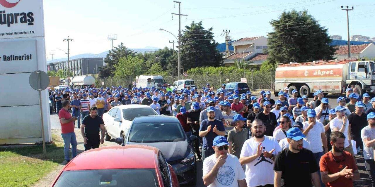 TÜPRAŞ işçilerinin eylemi 5. gününde