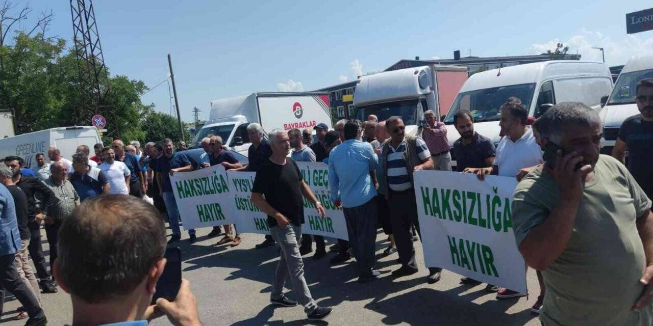 Kapıkule’de tır şoförlerinden eylem