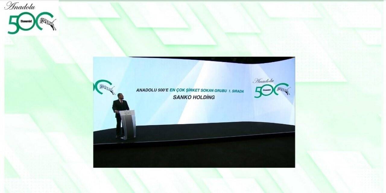 Sanko Holding’e listede en fazla şirketi bulunan grup ödülü