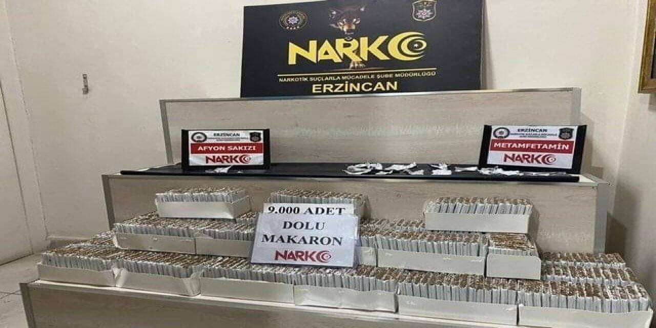 Erzincan’da uyuşturucu operasyonunda 1 kişi tutuklandı