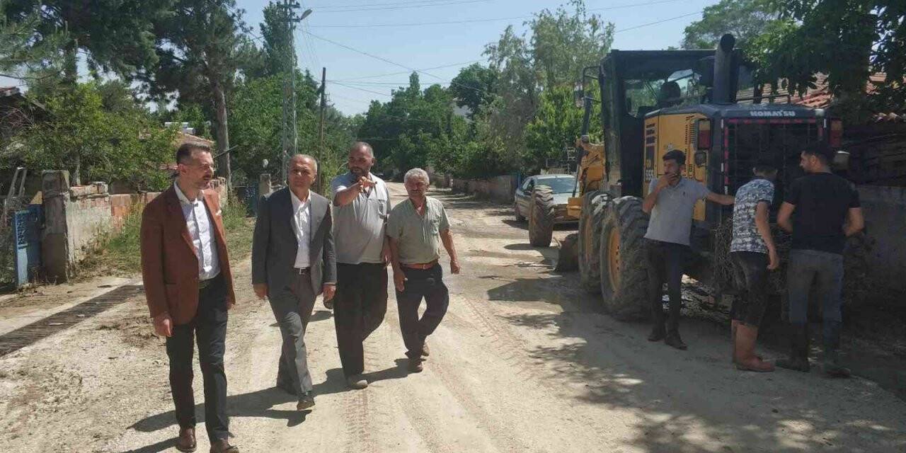 Başkan Üçok, selde zarar gören Kerimoğlu köyünde inceleme yaptı