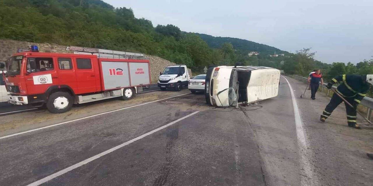 Zonguldak’ta trafik kazası: 1 yaralı