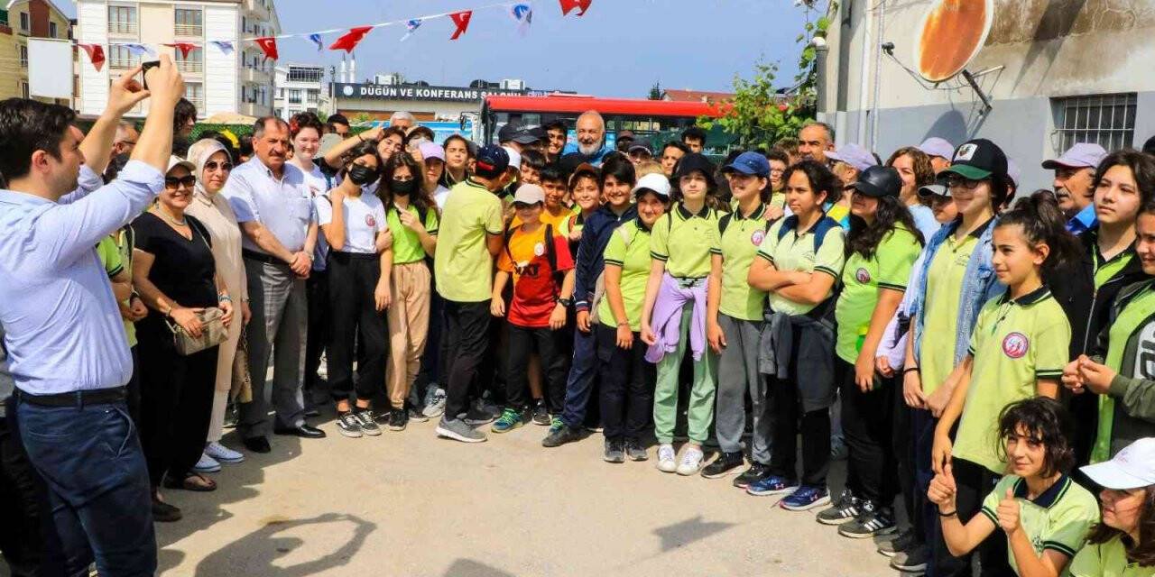 Çiftlikköy’de öğrencilerden kompost tesisine yoğun ilgi