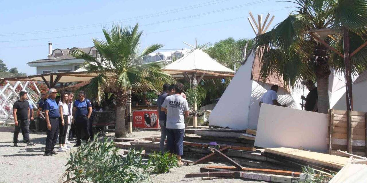 Fethiye’de imara aykırı yapıların yıkımına başlandı