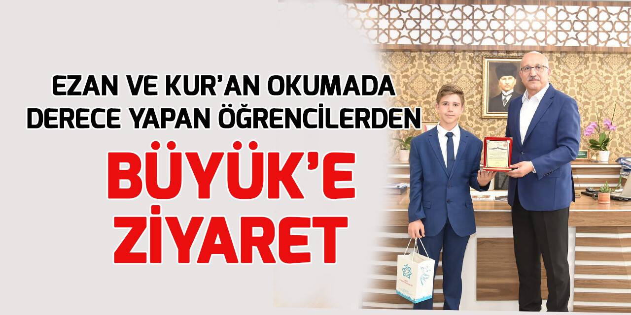 Kur'an  ve Ezan okumada derece yapan öğrenciler ödüllendirildi