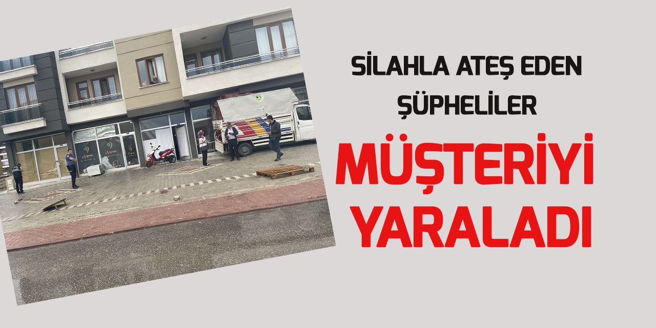 Konya'da bir dükkanın müşterisi, silahla dışarıdan açılan ateş sonucu yaralandı
