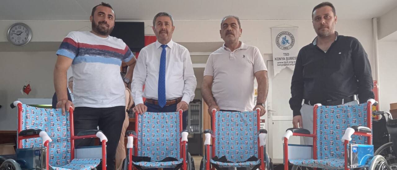 4 tekerlekli sandalye hediye ettiler