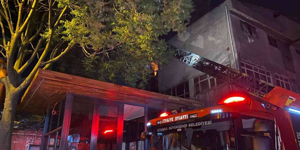 Polisaj imalathanesinde korkutan yangın