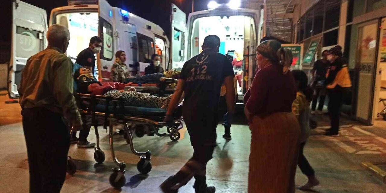 Otomobil köpeğe çarptı: 5 yaralı