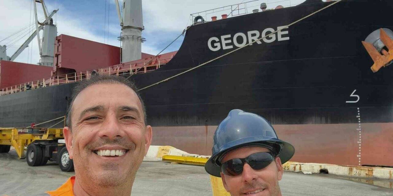 Hürok Mermer’in Gemisi George, Kütahya’dan Miami’ye yolculuğunu tamamladı