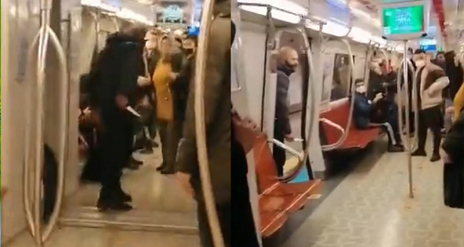 Metroda kadın yolculara bıçak çekip hakarette bulunan sanık tahliye edildi