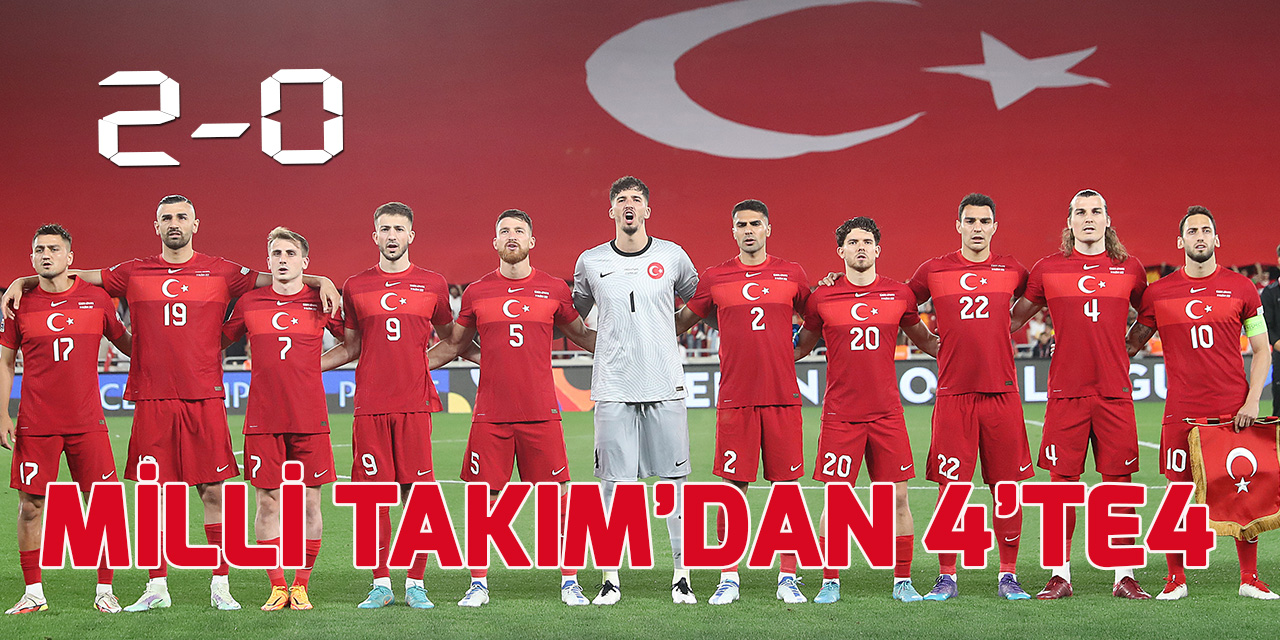 Türkiye, UEFA Uluslar C Ligi'nde 4'te 4 yaptı