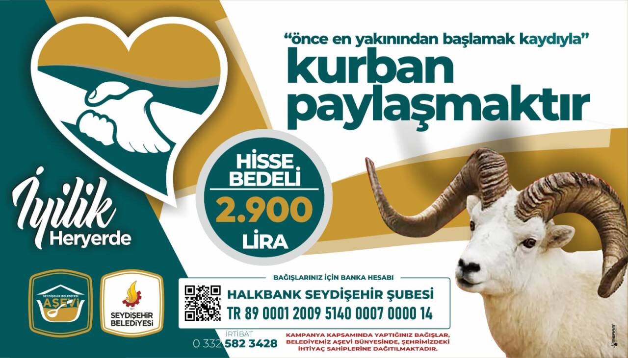 Seydişehir Belediyesi hisse bağış kampanyası başlattı