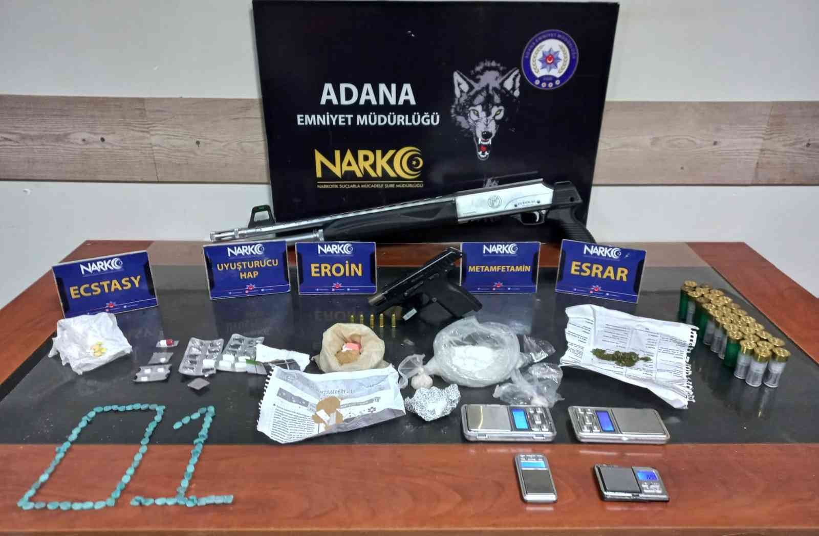 Adana’da uyuşturucu operasyonu: 4 tutuklama