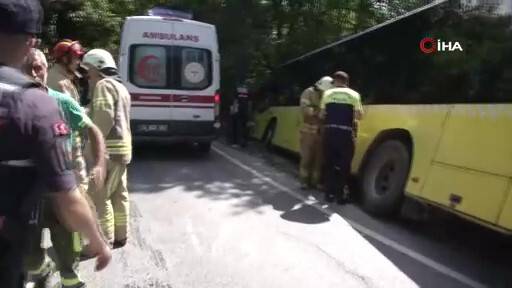 Sarıyer’de İETT otobüsü zincirleme kazaya karıştı 6 yaralı