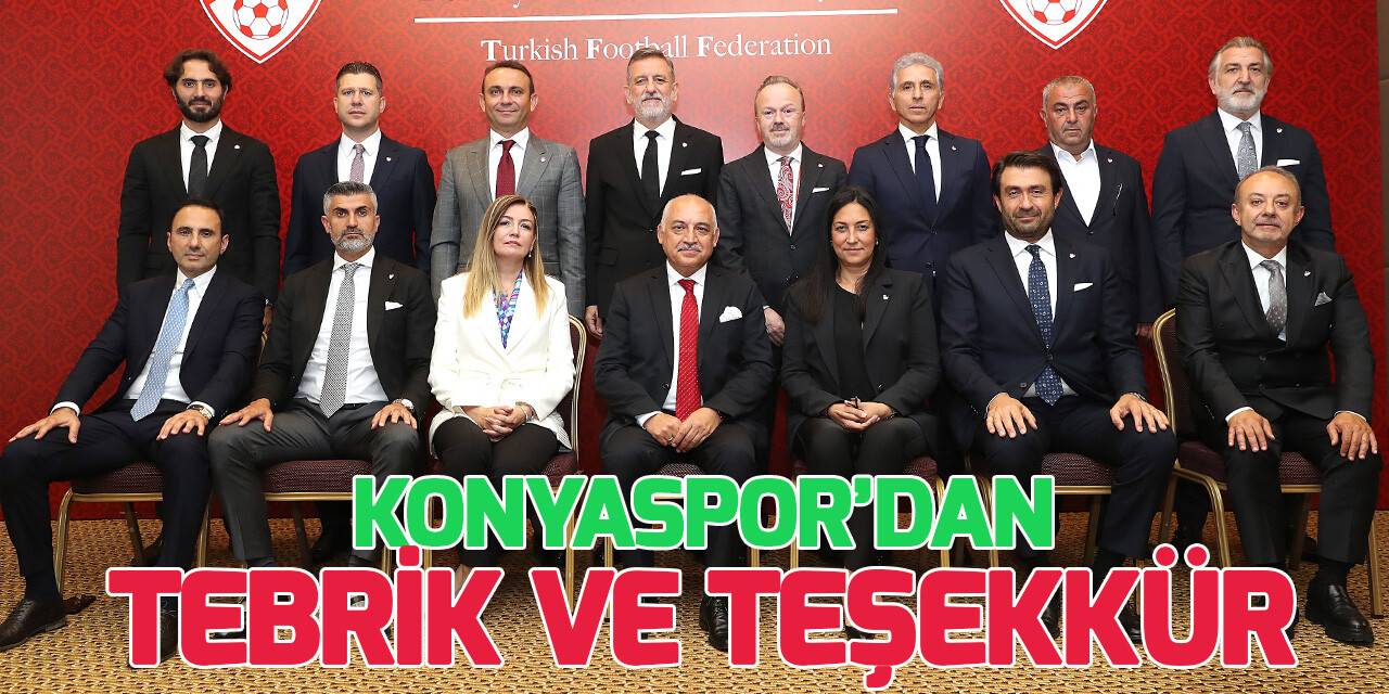 Konyaspor'dan tebrik ve teşekkür