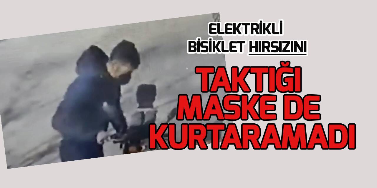 Konya'da hırsızı maskesi de kurtaramadı