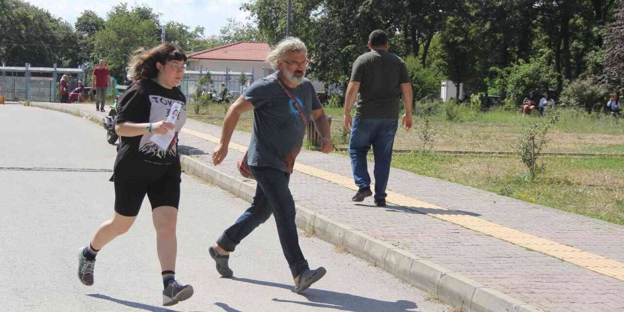 Samsun’da sınava saniyeler kala yetiştiler